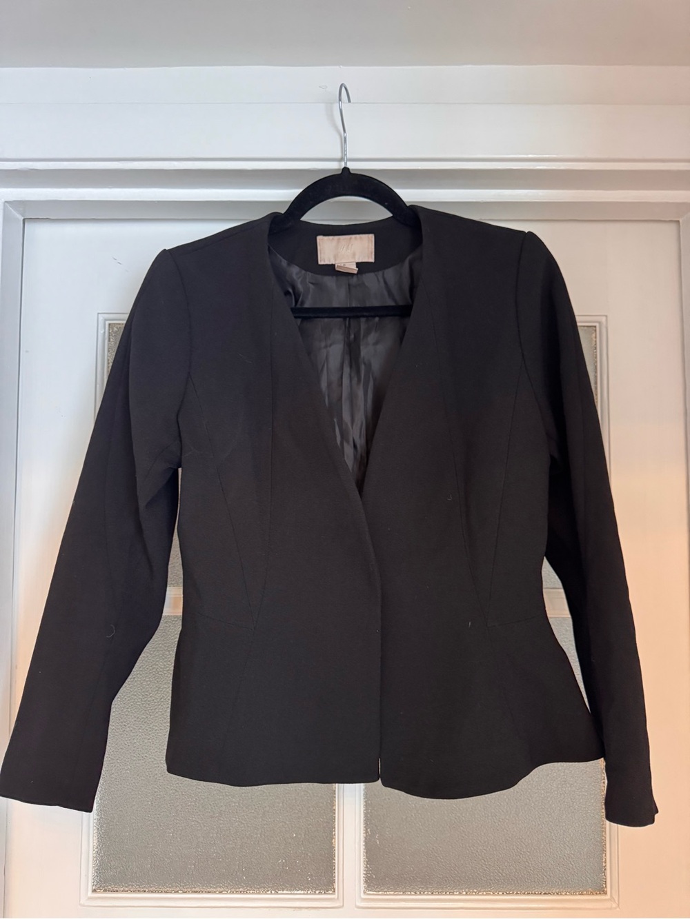 H&M Black Peplum Women's Blazer